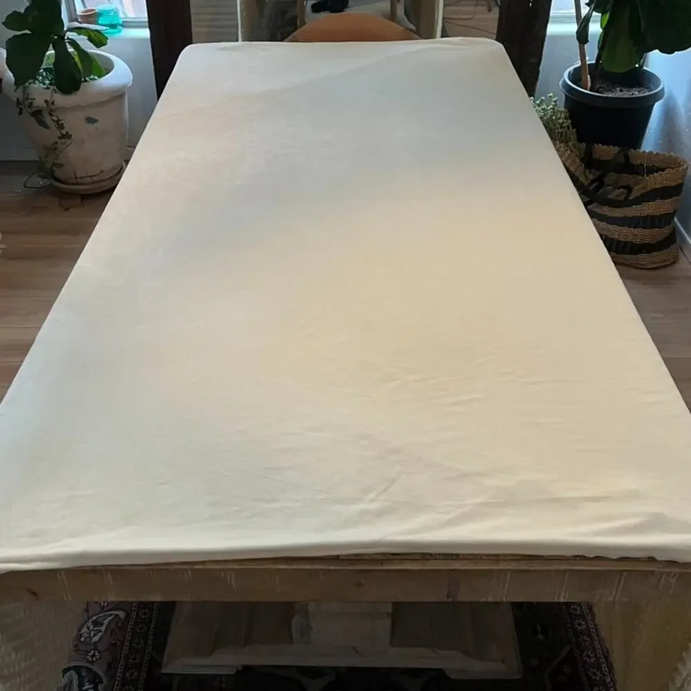 Quility Yellow Cream Weighted Blanket Cover 84 x 90 NO INSERT